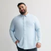 Big & Tall Sonoma Goods For Life® Everyday Long Sleeve Knit Button-Down Shirt 2 Big & Tall Sonoma Goods For Life® Everyday Long Sleeve Knit Button-Down Shirt -Sonoma Goods For Life Shop 7836476 Light Blue