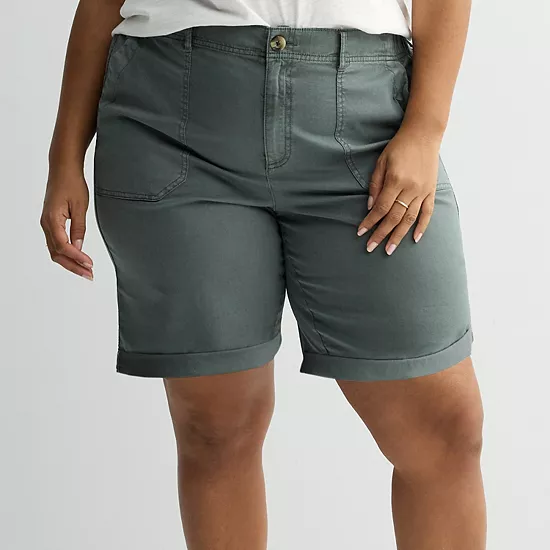 Plus Size Sonoma Goods For Life® Utility Bermuda Shorts 3 Plus Size Sonoma Goods For Life® Utility Bermuda Shorts
