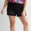 Plus Size Sonoma Goods For Life® Mid Rise Roll Cuff Denim Shorts- Size 30W