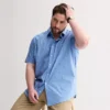 Big & Tall Sonoma Goods For Life® Short Sleeve Perfect Length Shirt -Sonoma Goods For Life Shop 7885032 Kite Geo Blue